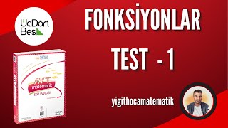 FONKSİYON TEST 1 345 AYT MATEMATİK SORU BANKASI ÇÖZÜMLERİ [upl. by Richela]