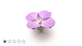 Origami Myosotis Flower（Akiko Kawate） [upl. by Llerehs744]