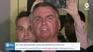 Bolsonaro DESTRÓI narrativa de golpe ao vivo em coletiva [upl. by Eetsirk]