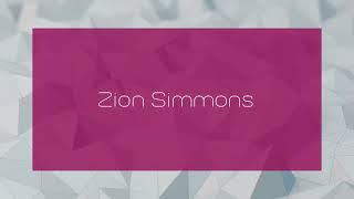 Zion Simmons  appearance [upl. by Eemak]