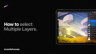 How to select Multiple Layers in Procreate [upl. by Ennasor]