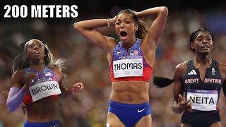 Womens 200 Meter Finals Were Incredible  2024 Paris Olympic Games [upl. by Annod]