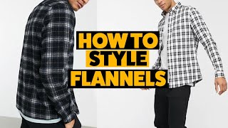 How To Style Flannels For Men  5 Flannel Outfits For Men [upl. by Desma]