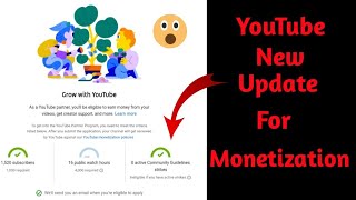 YouTube Monetization Update Ineligible if you have Active Strikes [upl. by Dichy880]