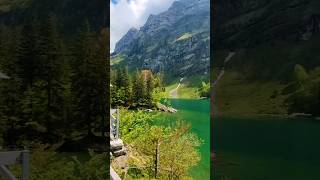 Seealpsee Lake On Ebenalp Mountain Appenzell Switzerland [upl. by Reiche]