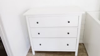 How To Assemble IKEA Hemnes 3Drawer Chest [upl. by Akemahc757]