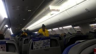 Belavia Airline in flight safety video English and русский [upl. by Idram]