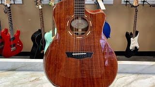 Washburn G55CE Comfort Deluxe 55 Series Grand Auditorium Cutaway Acoustic Electric Guitar Koa [upl. by Tap893]