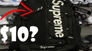 10 Supreme Backpack Ss17 BACK TO SCHOOL HYPEBEAST ITEM [upl. by Buyse470]