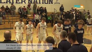 Fair Haven vs Bellows Falls Boys Varsity Basketball  January 27 2024 [upl. by Lakin]