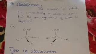 Stereochemistry  Classification of isomers [upl. by Ecertak]