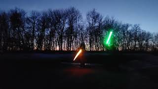 Star Wars Realistic RGB Lightsaber Dueling  Superneox [upl. by Llenyar]