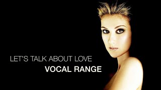 Celine Dion  Lets Talk About Love  Album Vocal Range F3B5 [upl. by Aratehs273]