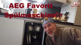 So funktioniert ein AEG Favorit Geschirrspüler Fazit Geschirrspülmaschine Spülmaschine 45cm Test [upl. by Normac730]