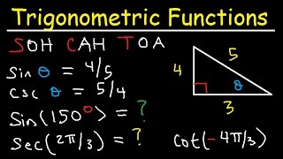 Trigonometric Functions of Any Angle  Unit Circle Radians Degrees Coterminal amp Reference Angles [upl. by Naga]