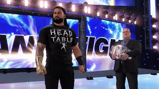 WWE 2K22 PS5  John Cena vs Roman Reigns Gameplay  Championship Match 4K 60fps [upl. by Enirac764]