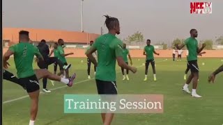 Super Eagles final training session before facing Egypt AFCON 2022 [upl. by Tarttan480]