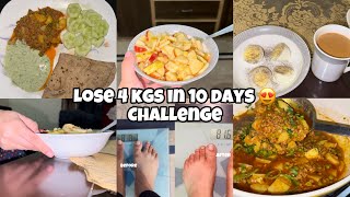 10 Days Weightloss Challenge 😍 1200 Calories diet plan ❤️ [upl. by Einaffyt265]