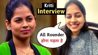 Masterchef India Season 8 Kriti Dhiman Exclusive Interview [upl. by Llenra]