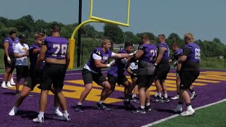 UNI football team preparing for 2024 season on first day of fall camp [upl. by Tuppeny]