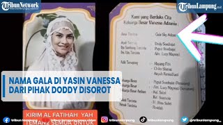 Buku Yasin Vanessa Angel Dari Pihak Doddy Dikritik Nama Gala Disorot TRIBUNLAMPUNGNEWSVIDEO [upl. by Darda]