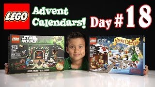 LEGO CITY Advent Calendar amp LEGO STAR WARS Advent Calendar DAY 18  2013 Set 60024 amp 75023 [upl. by Atinomar]