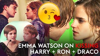 Emma Watson on kissing costars Rupert Grint Daniel Radcliffe  Tom Felton from Harry Potter [upl. by Ysset]