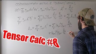 Tensor Calculus For Physics Ep 8 The Metric pt 3 Covariant and Contravariant Vectors [upl. by Alyac]