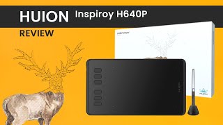 HUION inspiroy h640p review and Unboxing  How to install driverSettingsHow to drawhuion h640p [upl. by Barrus740]