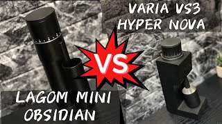 【コーヒーミル比較】OPTIONO「Lagom mini Obsidian」 VS Varia「VS3 hyper nova」味の違いを検証！ [upl. by Rahcir]