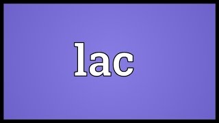 Lac Meaning [upl. by Freemon]