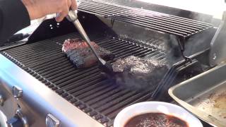 Grilling up BBQ Ribs Recipe on our CharBroil TRUInfrared 3 Burner [upl. by Kerad]