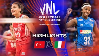 🇹🇷 TUR vs 🇮🇹 ITA  Highlights Quarter Finals  Womens VNL 2023 [upl. by Siloam]