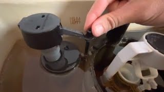 Toilet won’t stop running water adjusting float for fix [upl. by Enelhtak]