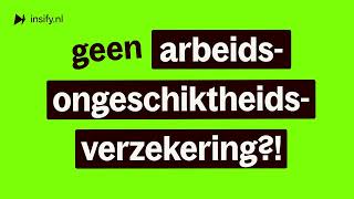 Heb je nou nog steeds geen arbeidsongeschiktheidsverzekering [upl. by Trauner]