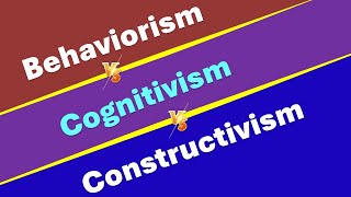 Difference among  Behaviorism Cognitivism and Constructivism  UGCNET Aspirants [upl. by Murdocca]