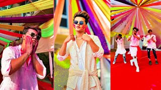 Riyaz aly viral holi celebriting video our family time full masti new Instagram reels videos [upl. by Boehike]