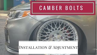 How To Camber Bolt Install and Adjustment [upl. by Eneluj841]