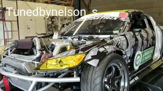 5 min MAZDA RX8 3 ROTOR BUILD Formula Drift  2019 Time Lapse Kyle Mohan Racing [upl. by Anauqahs]