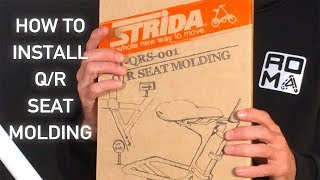 Tutorial Strida install the QR seat molding [upl. by Akkin]