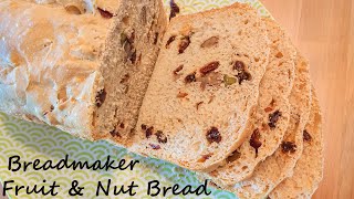 FRUIT amp NUT BREAD recipe using a Breadmaker Breadmaker Recipe  Easy Bread [upl. by Adnarim847]