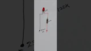 How to connectLED directly from a high voltage 230vAC sourceelectronic youtubeshorts [upl. by Alrahs]