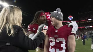 Christian McCaffrey after beating the Packers Its time to get back to work  NFL on ESPN [upl. by Lyle]