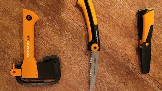 Reviewing the Fiskars X5 Bushcraft Set  Knife Ax amp Hatchet [upl. by Pazice194]