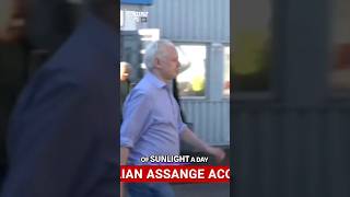 ASSANGE is finally FREE First visuals of him after freedom [upl. by Thalia363]