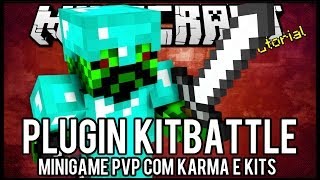 TutorialKitBattle  Minigame PvP com Tokens e Kits Minecraft [upl. by Tybi]