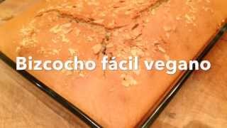 Bizcocho vegano fácil [upl. by Ahel210]