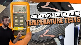 Sabrent PS5 SSD Heatsink Temperature Tests [upl. by Acinnej]