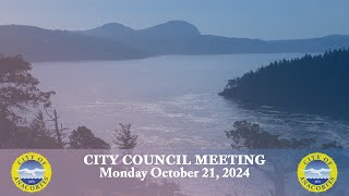 City of Anacortes  City Council Meeting 102124 [upl. by Enneira]