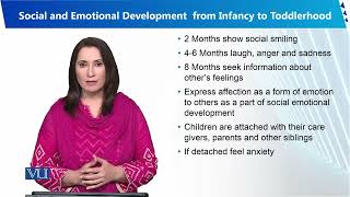 Social and Emotional Development from Infancy  Human Development and Learning  EDU302Topic019 [upl. by Malita]